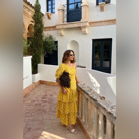 NWT Veronica Beard Virginia One-Shoulder Maxi Dress - Picture 2 of 8